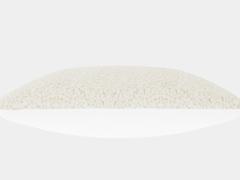 Cushion Cover in Faux Fur Light Beige 3D Модель