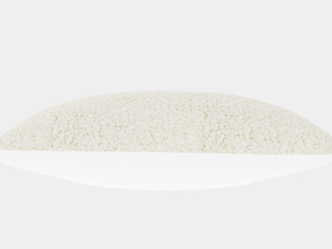 Cushion Cover in Faux Fur Light Beige 3D Модель