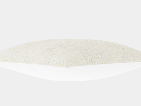 Cushion Cover in Faux Fur Light Beige 3D Модель