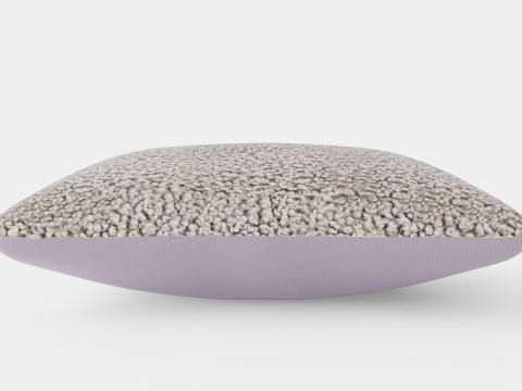 Cushion Cover in Faux Fur Light Grey Modèle 3D