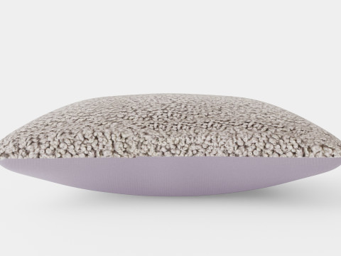 Cushion Cover in Faux Fur Light Grey Modèle 3D