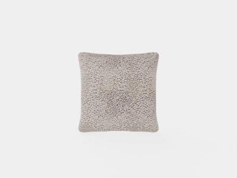 Cushion Cover in Faux Fur Light Grey Modèle 3D