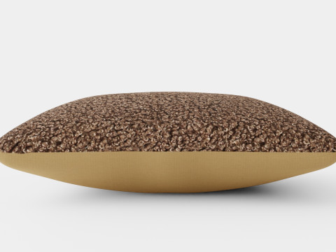 Cushion Cover in Faux Fur Dark Mole 3D Model