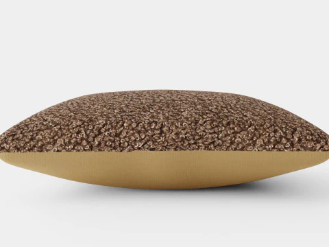 Cushion Cover in Faux Fur Dark Mole 3D Model