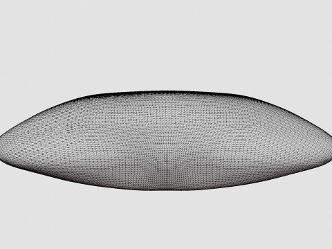 Cushion Cover in Faux Fur Dark Mole 3D Model