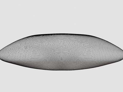 Cushion Cover in Faux Fur Dark Mole 3D Model