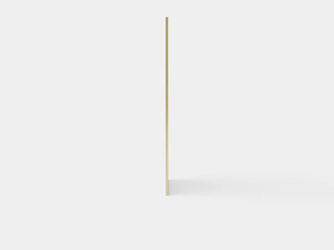 Metal Frame Mirror Gold 3D Model