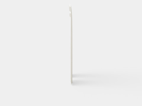 Curtain Length Light Gray Beige 3Dモデル