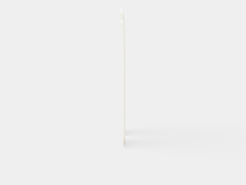 Curtain Length Natural White 3D मॉडल