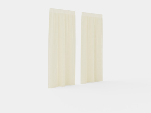 Multi-band Length in Linen Light Beige 3D 모델