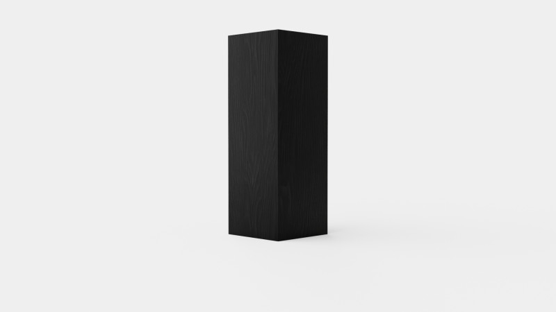 MDF pedestal Black 3D 모델 .c4d .max .obj .3ds .fbx .stl .blend
