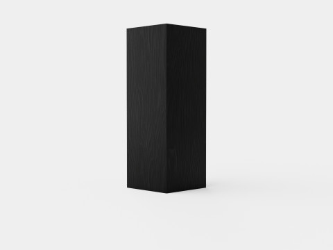 MDF pedestal Black 3D Model