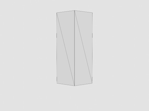 MDF pedestal Black 3D 모델