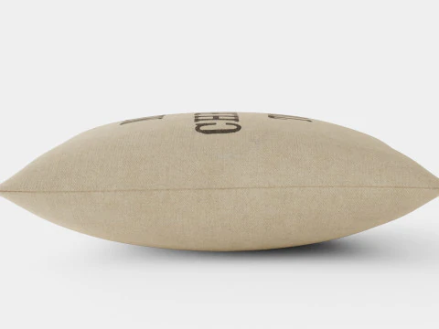 Linen-blend cushion cover Merry Christmas 3D Model