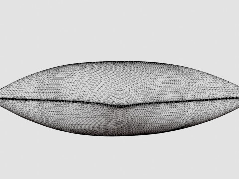 Linen-blend cushion cover Merry Christmas Modello 3D