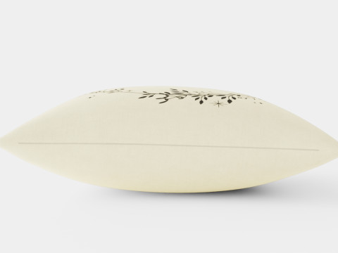 Printed cushion cover Merry Christmas 3D Model