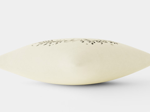 Printed cushion cover Merry Christmas 3D Model
