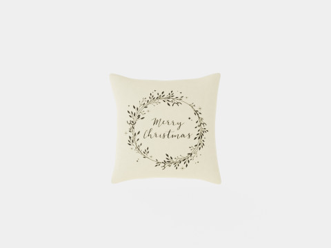 Printed cushion cover Merry Christmas 3D Model