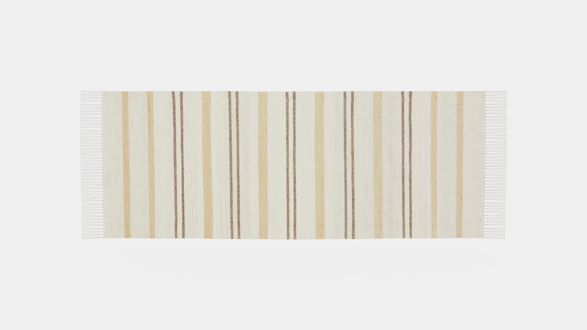 Oblong rug in woven quality of wool jute and recycled cotton 3D Model .c4d .max .obj .3ds .fbx .stl .blend 