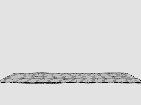 Patterned rug in an ecru organic cotton weave 3D 模型