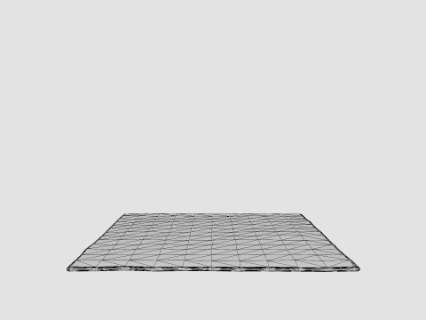 Patterned rug in an ecru organic cotton weave 3D 模型