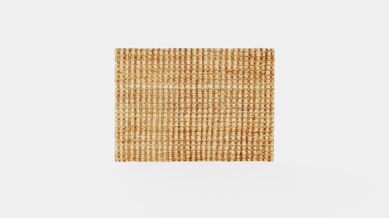 Doormat in braided jute with anti-slip protectors underneath 3D 모델 .c4d .max .obj .3ds .fbx .stl .blend 