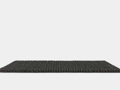 Doormat in braided jute with anti-slip protectors underneath 3D 모델