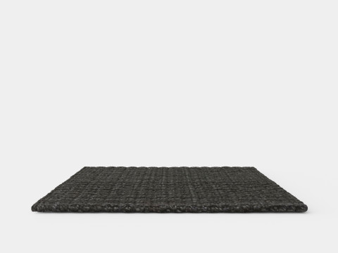 Doormat in braided jute with anti-slip protectors underneath 3D 모델