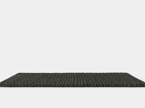 Doormat in braided jute with anti-slip protectors underneath 3D 모델