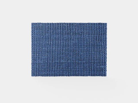 Paillasson en jute tress&eacute; avec protections antid&eacute;rapantes en dessous Modèle 3D