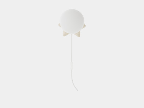 Ceramic Table Lamp Beige 3D Model