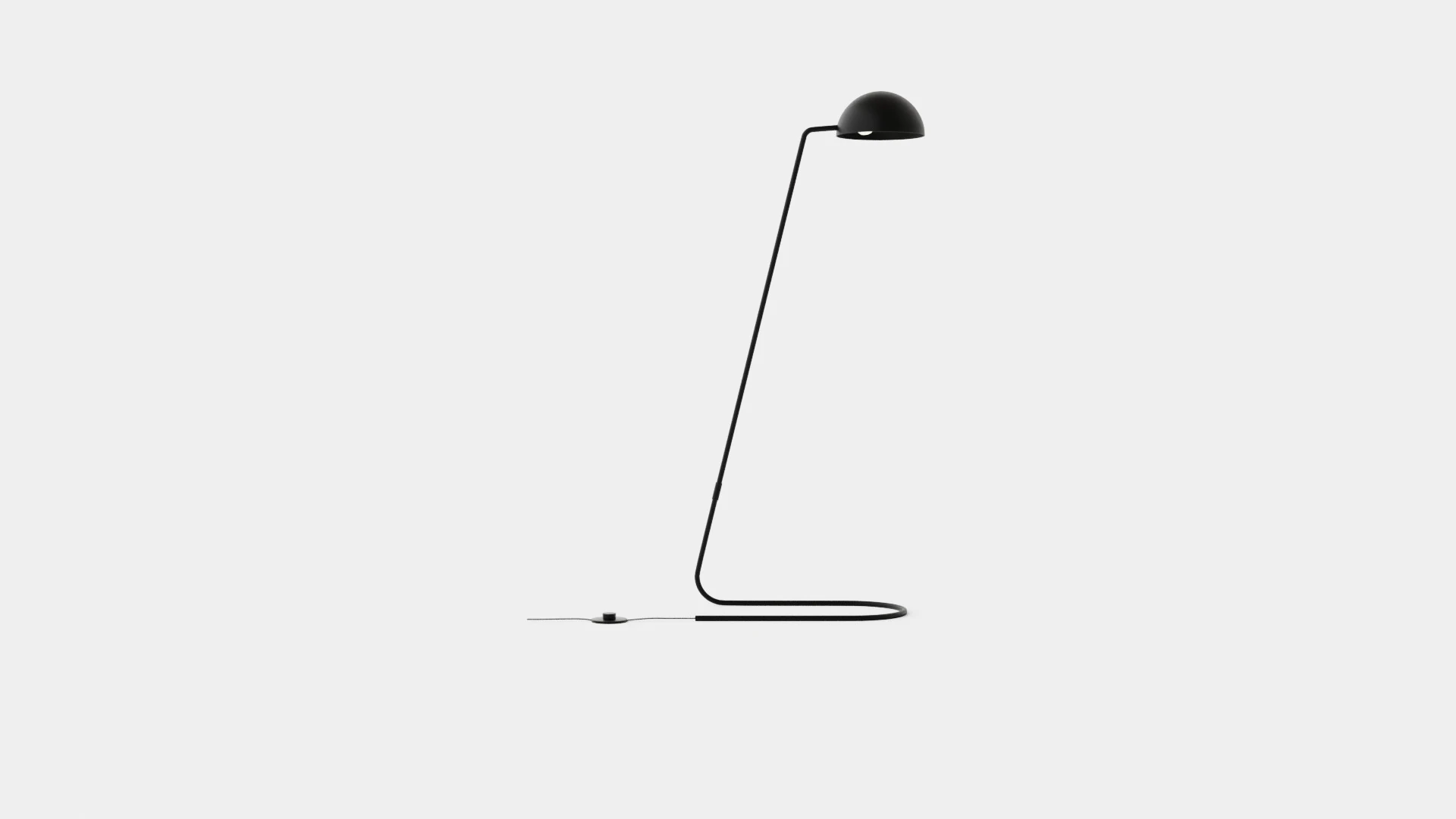Metal Floor Lamp Black 3D Model .c4d .max .obj .3ds .fbx .stl .blend 