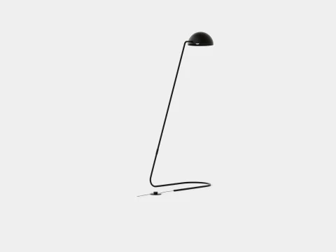 Metal Floor Lamp Black 3D Model