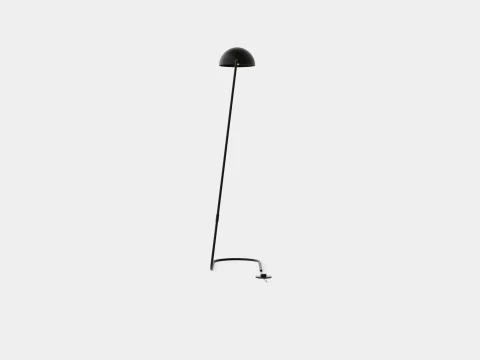 Metal Floor Lamp Black 3D Model