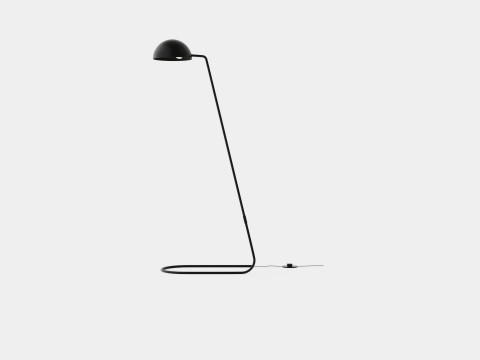 Metal Floor Lamp Black 3D मॉडल