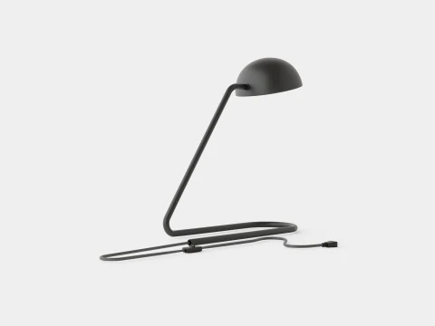 Metal table lamp Black 3D Model