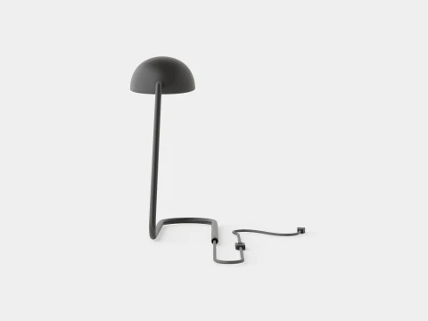 Metal table lamp Black 3D Model