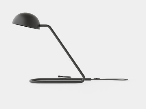 Metal table lamp Black Model 3D