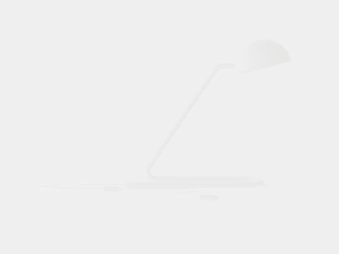 Lampada da tavolo in metallo bianco Modello 3D