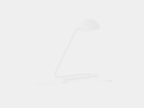 Metal Table Lamp White 3D-Modell