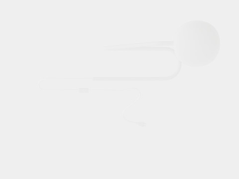 Metal Table Lamp White 3D-Modell