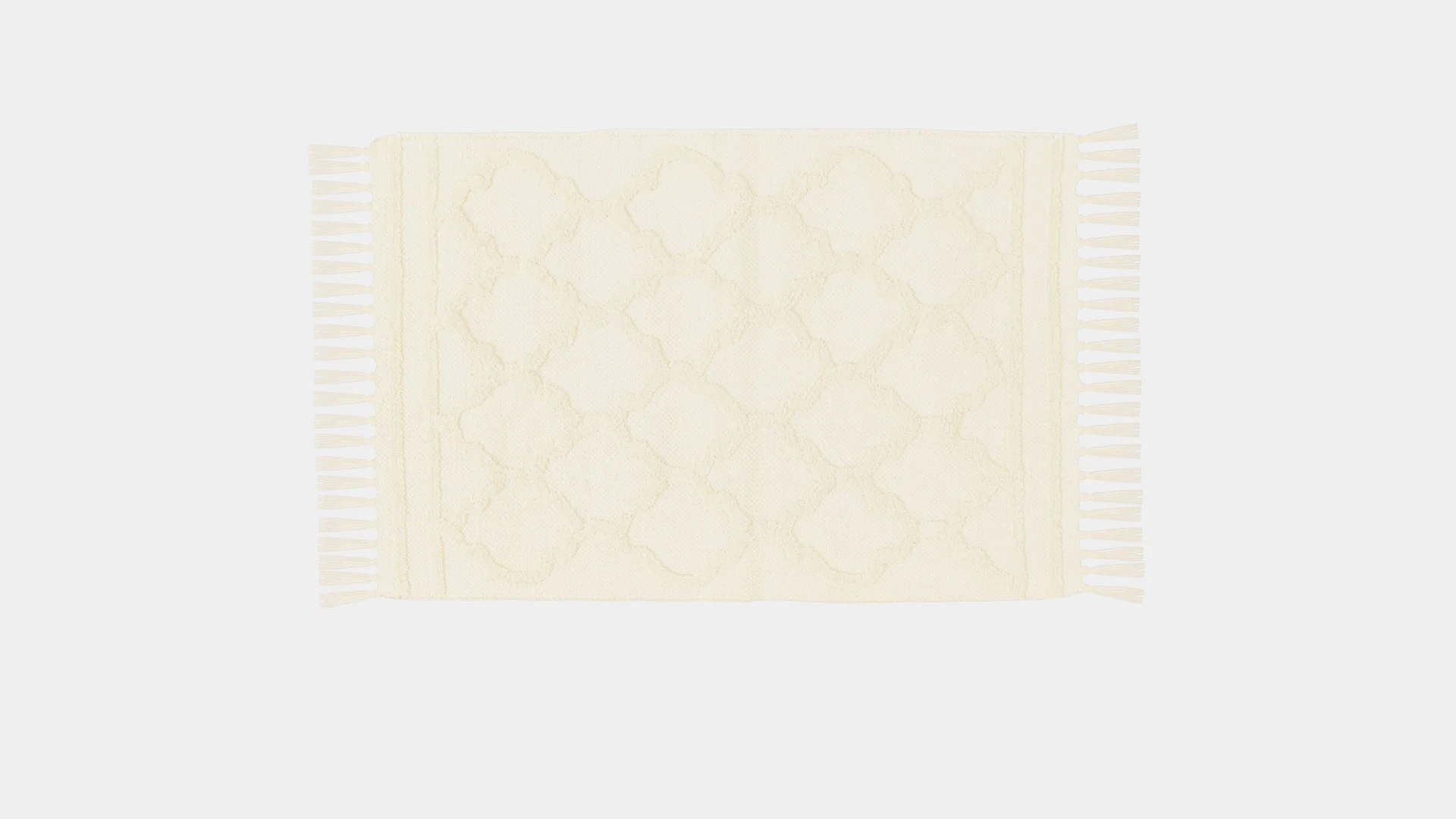 Small rug in a recycled cotton weave with a tufted pattern 3D Model .c4d .max .obj .3ds .fbx .stl .blend 