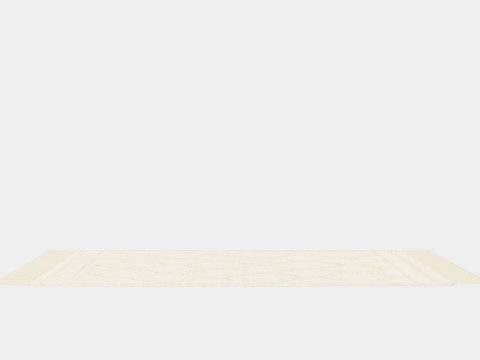 Small rug in a recycled cotton weave with a tufted pattern 3D Модель