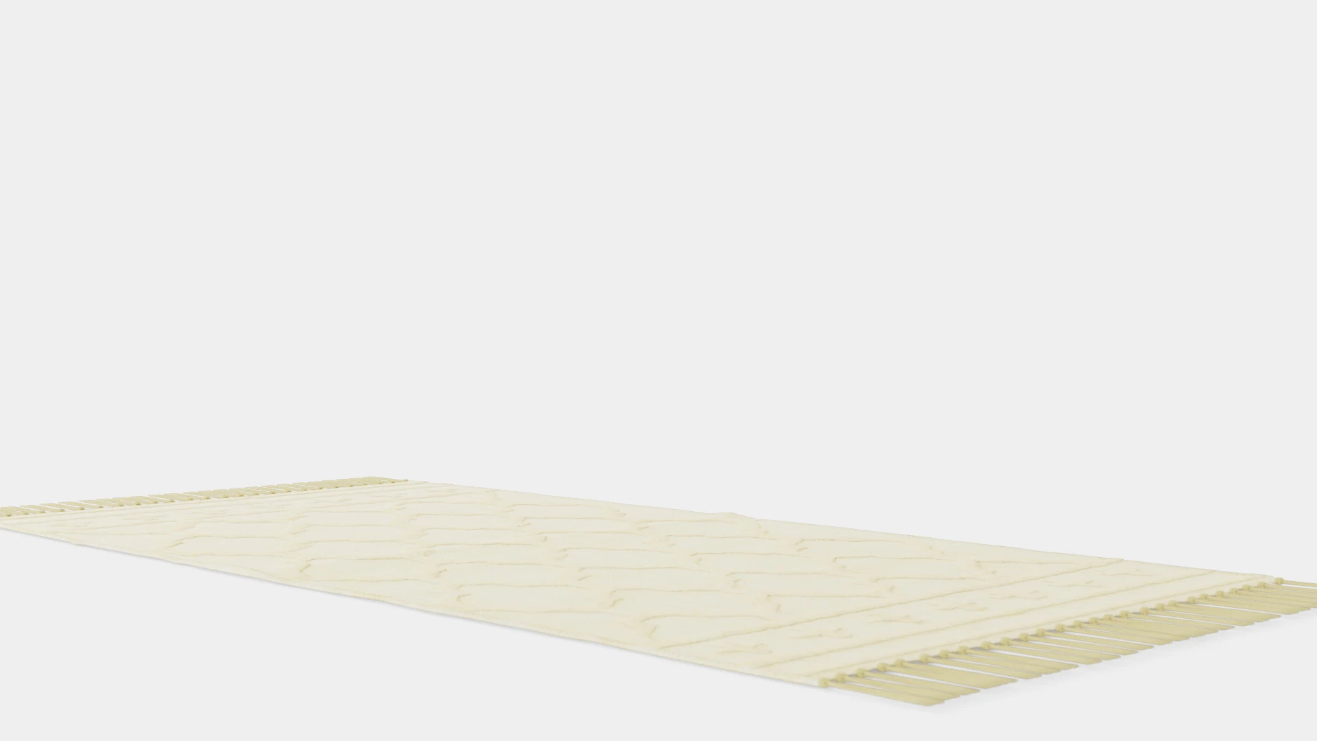 Rectangular rug in woven quality 3D Model .c4d .max .obj .3ds .fbx .stl .blend