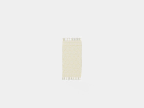 Rectangular rug in woven quality 3Dモデル