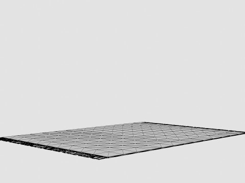 Carpet With Tassels Natural White 3D Model