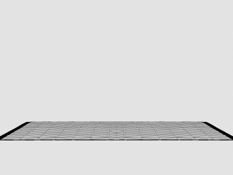 Large Carpet With Tassels Light Beige 3D Model