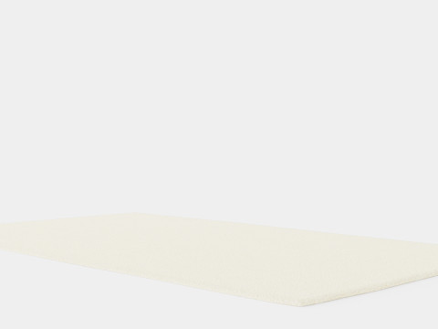 Tufted Rye Cream White Rug 3D Model