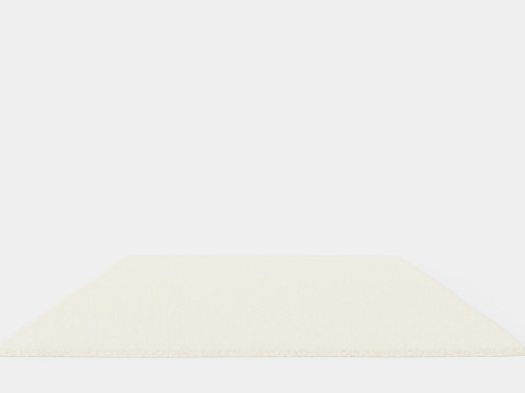 Tufted Rye Cream White Rug Model 3D