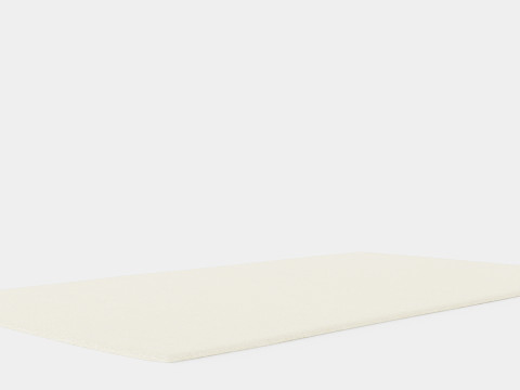 Tufted Rye Cream White Rug Model 3D